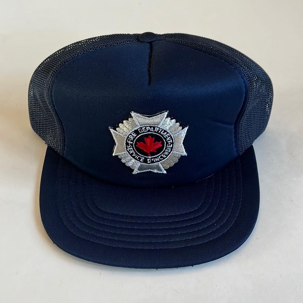 Vintage Fire Department Snapback / Trucker Style / 1980s